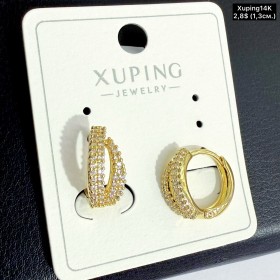 Сережки Xuping14К 10823 (1.3см.)